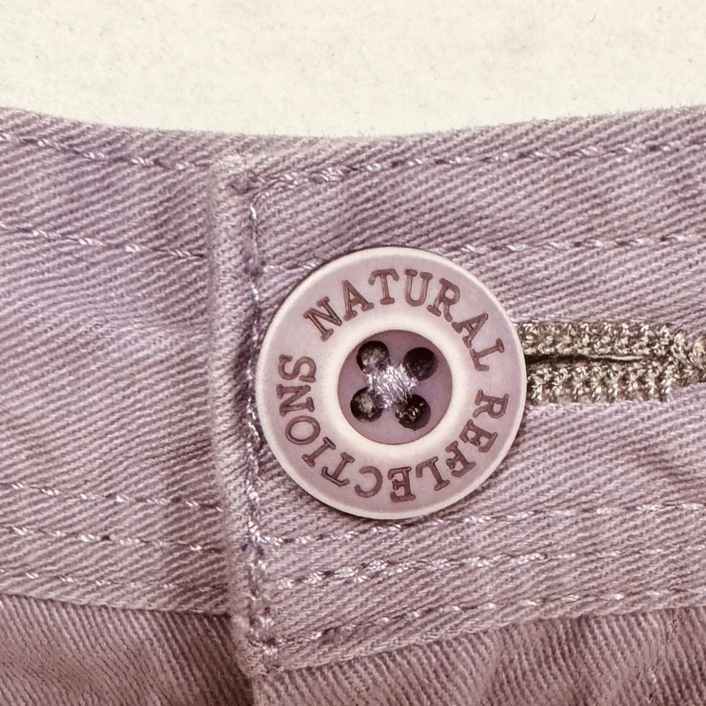 Set of 2 Natural Reflections Cotton Shorts, Size‎ 8, Aqua & Lavender 5
